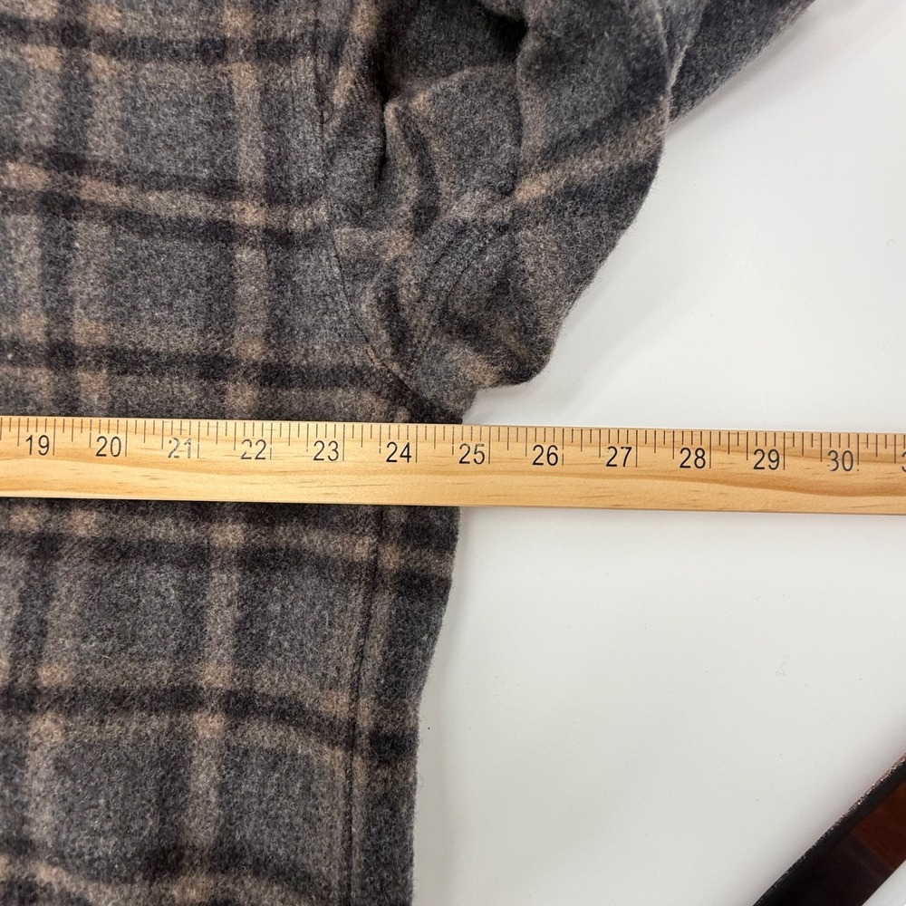Synergy Studio Morgan Cooper Plaid Wool Blend Button Up Gorpcore Jacket Men M - Picture 10 of 10